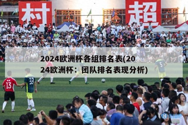 2024欧洲杯各组排名表(2024欧洲杯：团队排名表现分析)