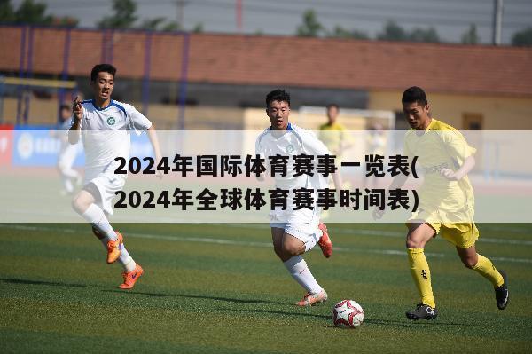 2024年国际体育赛事一览表(2024年全球体育赛事时间表)